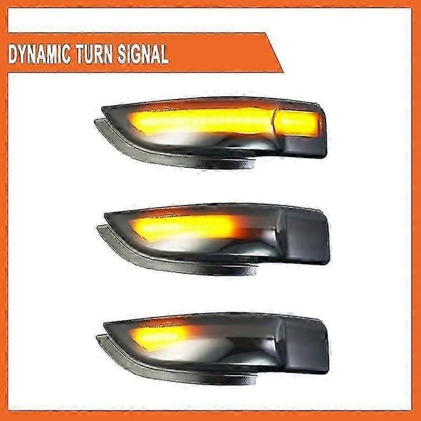 Dynamisk LED-blinkers för backspegel Black