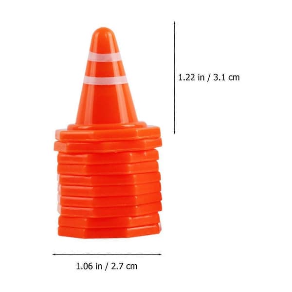 Trafikkoner Leksak Mini Trafikkoner för Barn Lek 50-delars Set