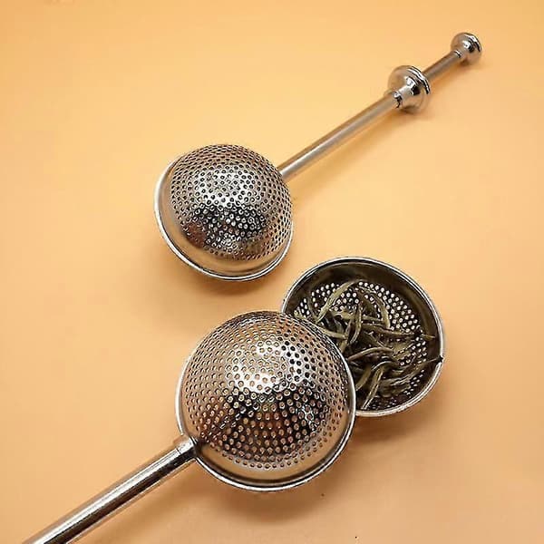 Infuser för teboll i rostfritt stål, bladseparator, kökstillbehör