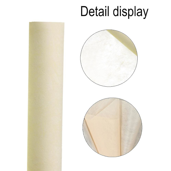 Vattentätt Blomsterbukett Omslagspapper Mjölk Bomull Omslag Presentförpackningsmaterial Rulle 58cm 10 Yard Fresh beige