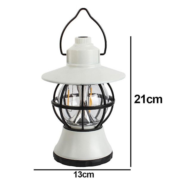 Campinglykta Batteridriven Led Campinglampa Vattentät Lykta white