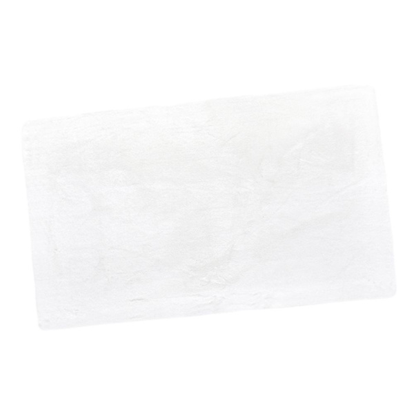 Matta för vardagsrum, fuskpälsmatta för sovrum 60x90cm vit