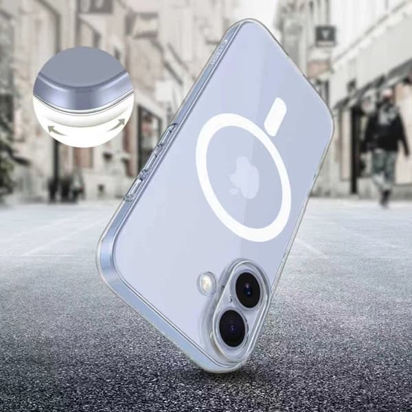 [RM]Tech-Protect Mobilskal til iPhone 17 Magsafe Flexair - Clear Transparent 50