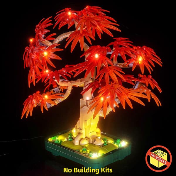 [RM]Bonsai Tree Light Kit for 10348 Japanese Red Maple, Subtle LED Illumination and Easy Installation