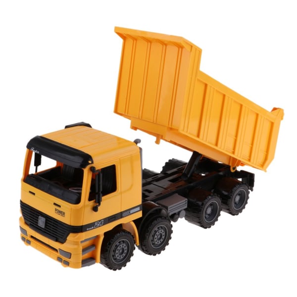 Leksaker för barnbilar Dumper Lastbil DieCast Construction Car Tipper Gul+Svart