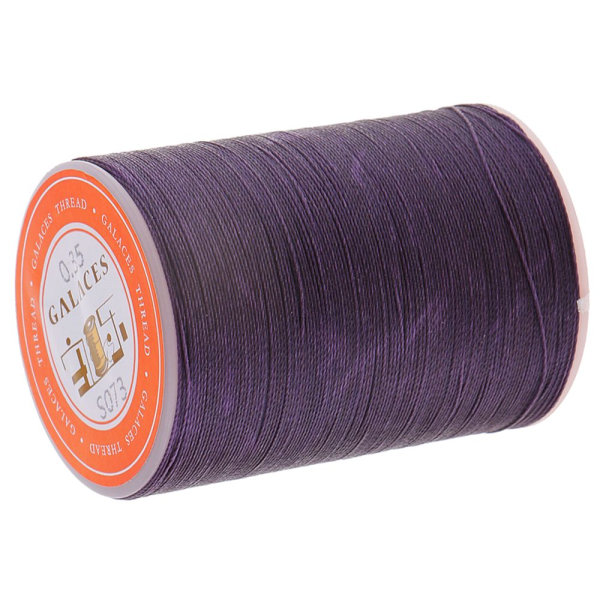 0,35 mm Polyester Rund Vaxad Tråd Sömnad Hantverk DIY Sömnad Lila