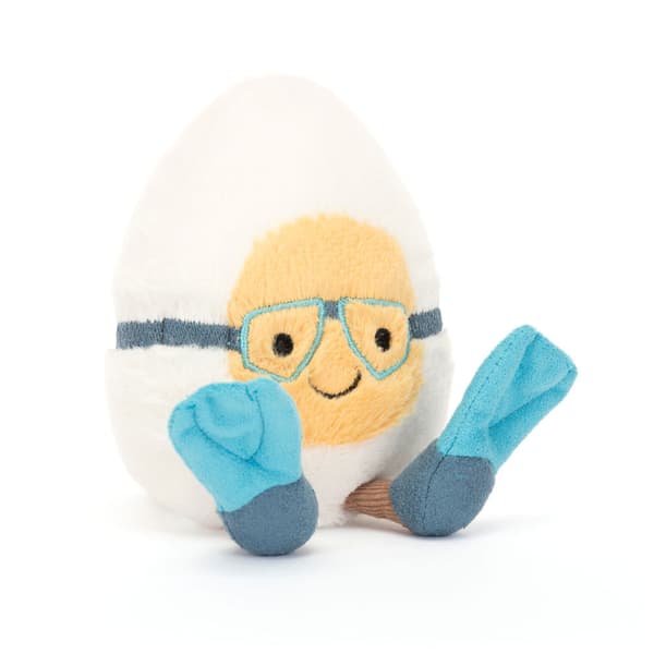 Jellycat 15 cm Amuseables Keitetty muna sukelluspuvussa pehmolelu[RM]
