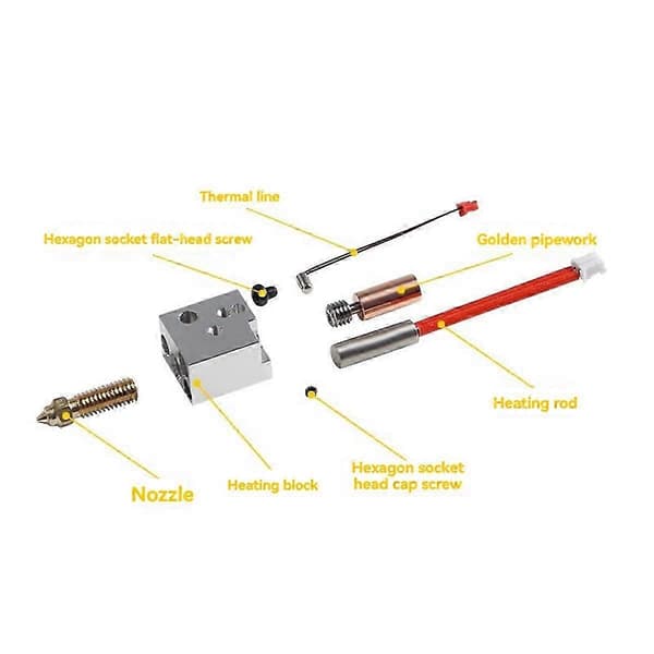 SV06 Plus Hotend Kit Metallinen High Flow Hotend Kit hwy
