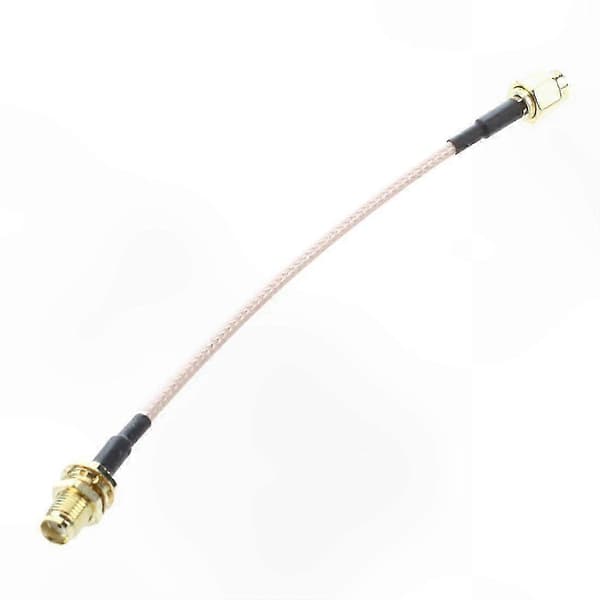 SMA hun til SMA han F/M antenneforbindelseskabeladapter Black  Gold