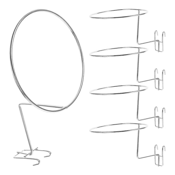 [RM]Sølv kugle displayholder Vægmonteret hatteholder til opbevaring 5 stk.