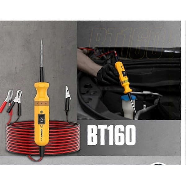 AUTOOL BT160 Bilkrets Tester Strømprobe Bildiagnoseverktøy 12V 24V Elektrisk Spenning Integrert Strømskanner