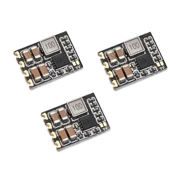 Micro-BEC 6S Modul Udgang 5V eller 9V Justerbar i 6V-30V Synkron Step-Down Regulator til RC FPV Modeller Droner 6 STK Black