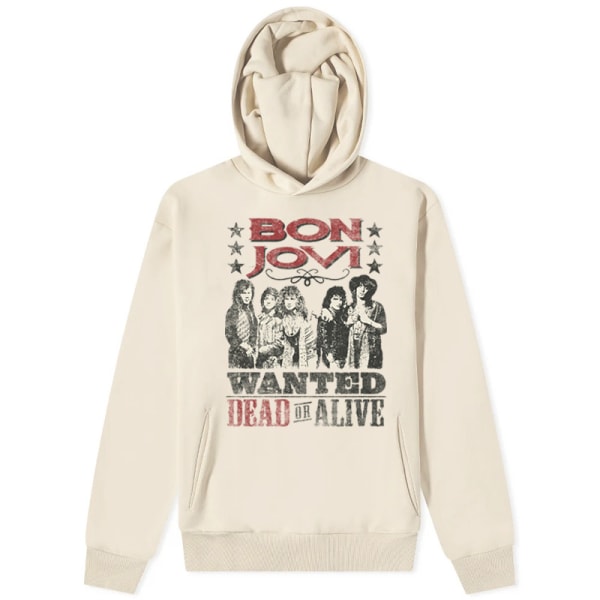 Bon Jovi rockband huvtröja för män off white M