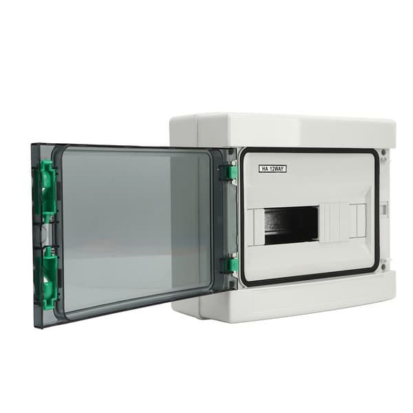 12-way PV Combiner Box Outdoor IP65 Waterproof ABS Material DIN Rail Mount