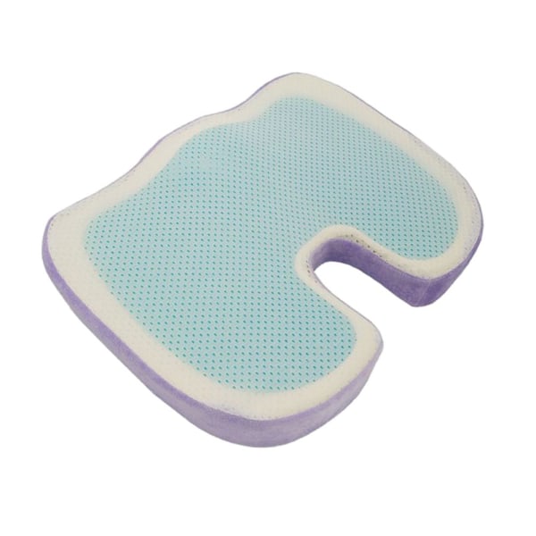 Gel Sittdyna Ortopedisk Kudde Lila Komfort Memory Foam Sittdynor