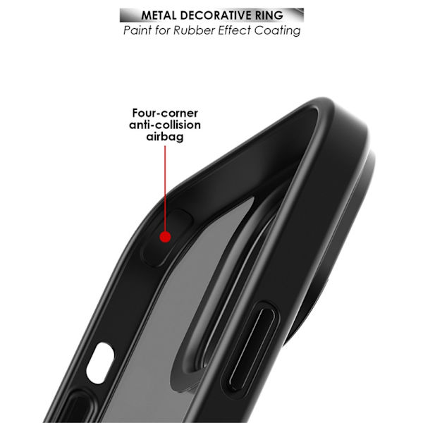 Magnetisk MagSafe Cover iPhone 15 Pro Max Mat Sort[RM]