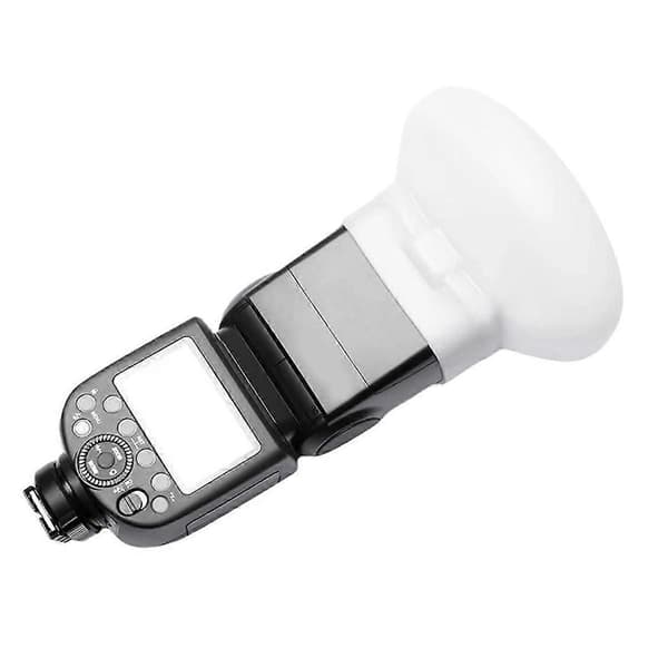 2 stk. MF-DD Dental Diffuser Silica Gel Diffusion Dome Kit til Godox MF12 Universal Flash Silikone White