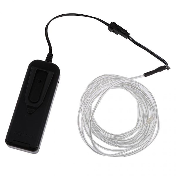 Luminescent Luminaire Led-lampor Armatur El Fil Fil 5 Meter Isblå