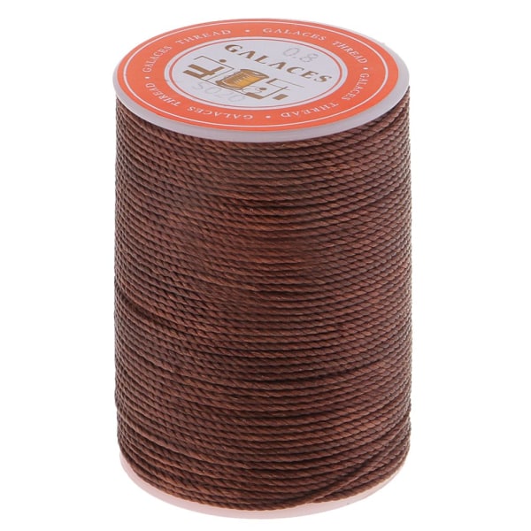 Mörkbrun 0,8 mm Rund Polyester Vax Tråd Sömnad DIY Sömnad