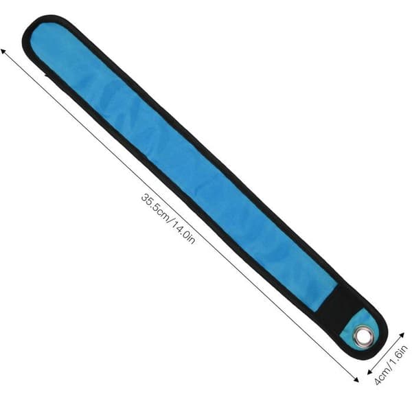 Blinkende LED-armbånd for nattløping utendørs, lysende armbånd for sykling, blå