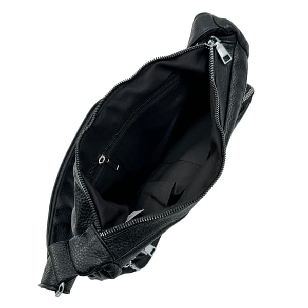 Rummelig skuldertaske Svart black