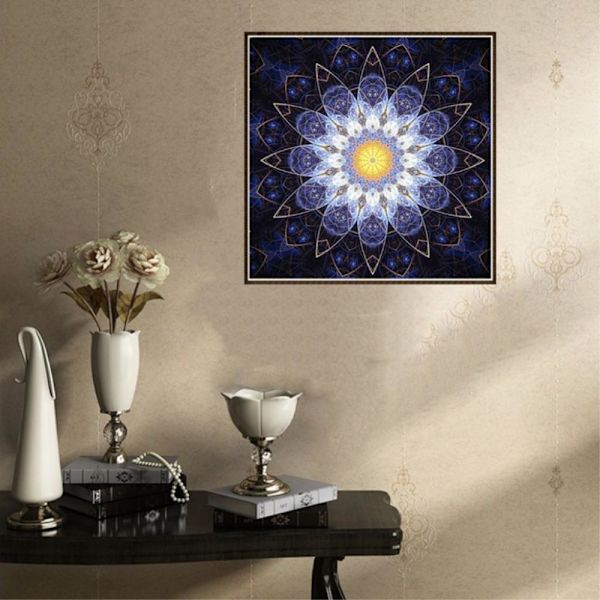 Full drill blomma DIY 5D diamantmålningskit heminredning 4#