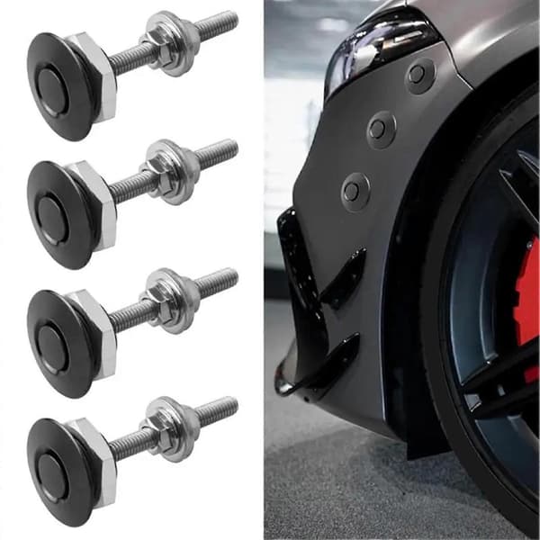 4 stk. aluminium quick-release låsepaler 1,25 tommer diameter bilkofangerlåsesæt