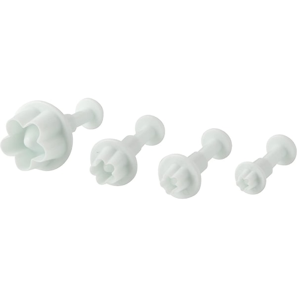 Fondant Kakformar Set DIY 4 Delar, Kakformar Blommor