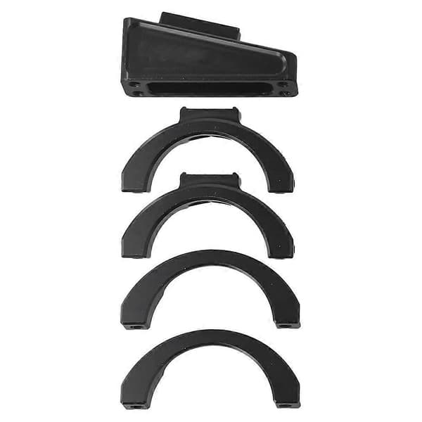 Aluminiumslegering Frontmonteret Bæreblok til Brompton Foldecykel Kurvstativ Adapter til 50-59 mm Forrør med Værktøj Black