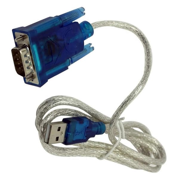 2X USB 2.0-adapter AM till COM RS232 (DB9) 1,2m 5bites UA-AMDB9-012 - Snabb dataöverföring, Universal