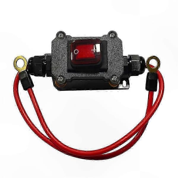 12V DC Inline Ledningsafbryder med Dobbelt Side Ledningsføring 25A DPST Tænd/Sluk Afbryder IP67 Vandtæt Tilslutningsafbryder til 12-24V DC