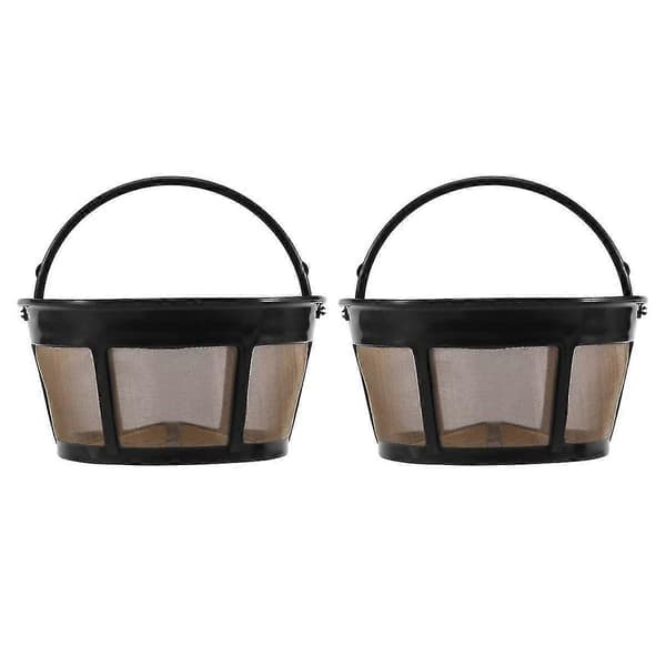 Gjenbrukbar Kaffe Filter, Kurv Kaffe Filter 8-12 Kopper Erstatning Kaffe Filter Med Rustfritt Stål