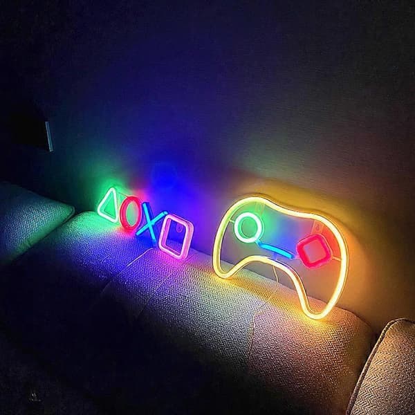 Neon LED Ljusskylt Cool Speldekoration för Sovrum Spelrum Bar Barn Present Festdekoration
