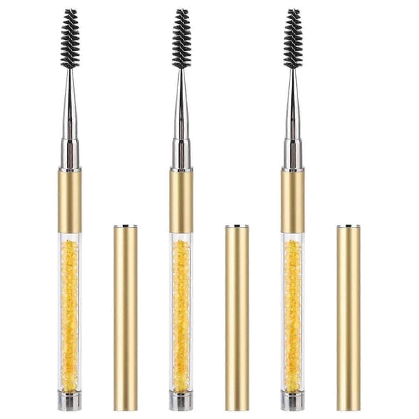 Mascara Wand Øjenvippebørste Øjenbrynsbørste Applikator Rejsestørrelse Med Hætte
