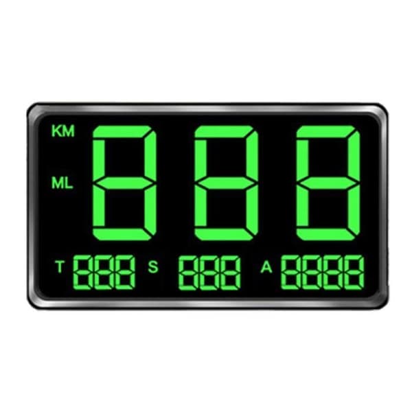 C80 Universal GPS Universell Bil Hastighetsmåler HUD Head-Up Display Kjørehastighetsvarsling