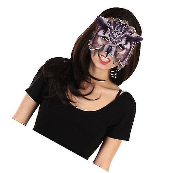 Djurmasker, Ugglmasker, Påskfest Maskeradrekvisita, Halloween Halvmasker
