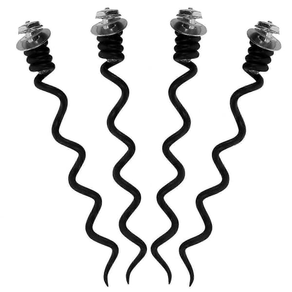 4-pak metal spiralbor til vinåbner reparationssæt Black 9.50X1.00X1.00CM