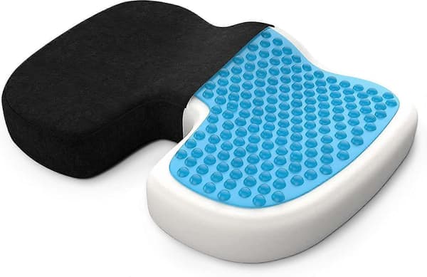Kontorstolpute - Ergonomisk og Ortopedisk Minneskumpute - Svart