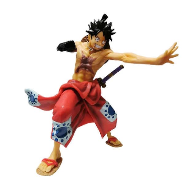 9 tum PVC-figurmodell PVC-docka samlarobjekt leksaker anime Luffy-prydnader för bil sovrum säng