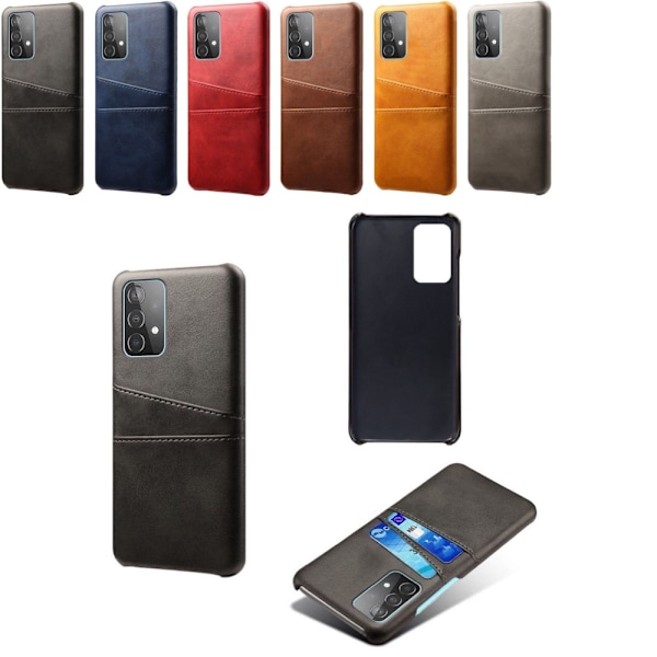 Yhteensopiva Samsung Galaxy A52/A52s -korttikotelon kanssa - Musta Svart A52/A52s