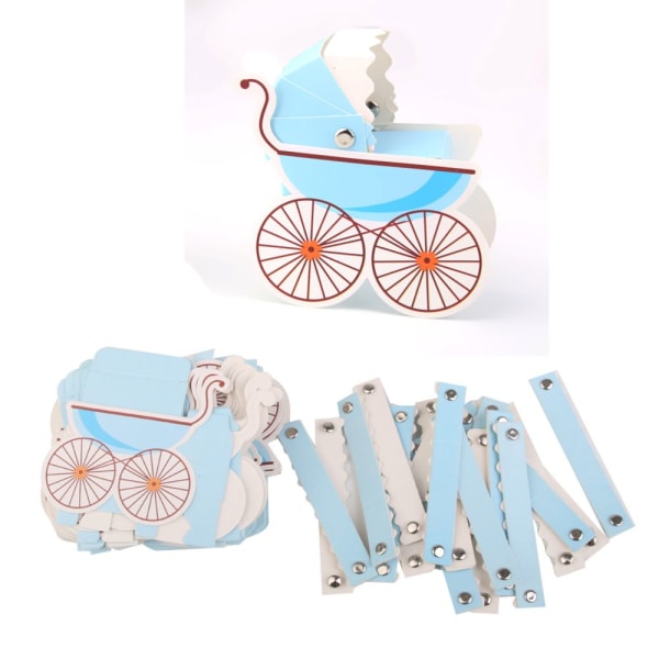 10 st Barnvagn Form Dusch Godis Papperslåda Baby Gift Favor Blå 0ab8 |  Fyndiq