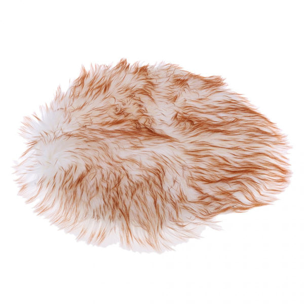 Mjuk hud fluffig fårskinnsimitation fuskpälsmatta liten matta lila 30cm
