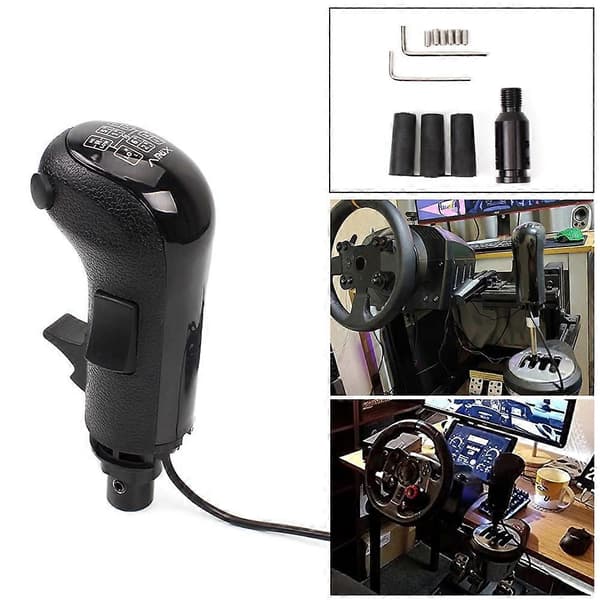 PC USB High Low Gear Simulator Shifter Knob til Logitech G923 G29 G27 G25 TH8A USB Gearskifteknop til ATS ETS2 HB043 Black