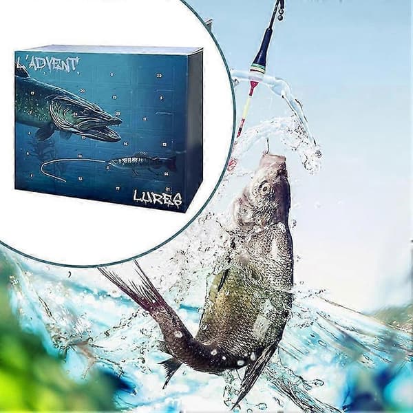 Fiskedrag och tillbehörsset 24 dagars julkalender present till pappa D