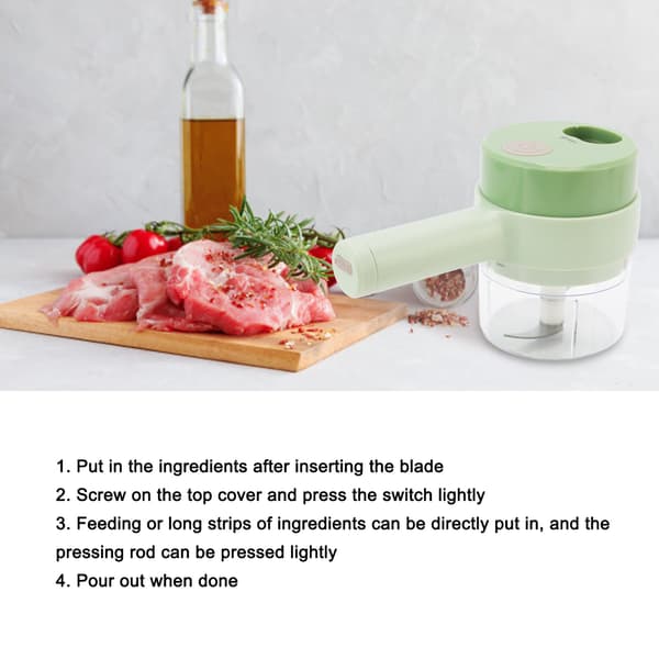 [RM]Cordless Electric Ginger Press: Perfect Kitchen Tool for Home Use