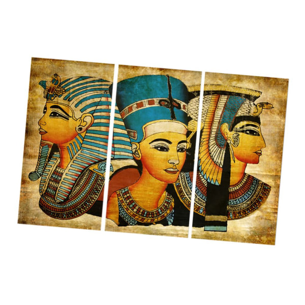 3st/ set canvas dekor väggkonst målning dekoration dekor kung av egypten 40x80cm