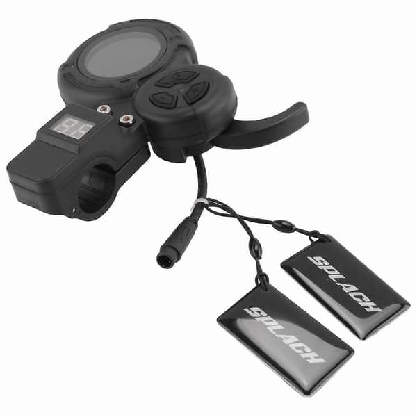 VSETT & ZERO -sähköpotkulaudan LED-kaasukahva NFC-kortilla Black