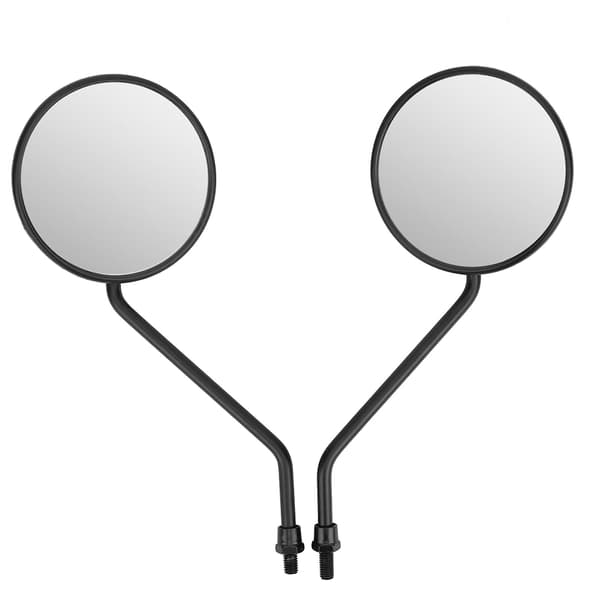 2 stk. 8 mm/0,3 tommer bakspejl Universal Retro Runde Sidespejle til Motorcykel El-cykel Scooter