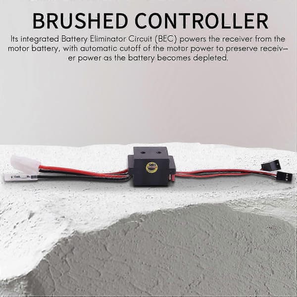 [RM]Rc ESC 320A 6-12V børstet ESC hastighetskontroller med 2A BEC for RC-båt U6L5 Edition 0702 5 5
