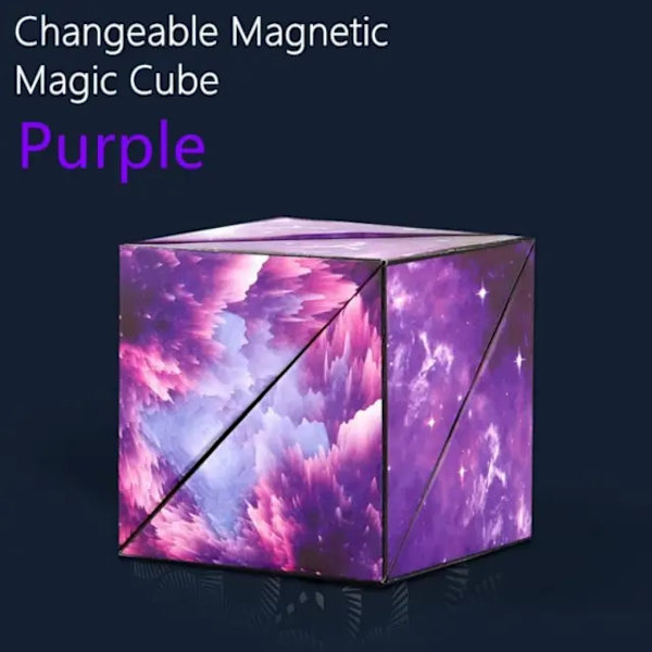 3D Drömsk Föränderlig Magnetisk Magisk Kub Oändlig Flippig Geometri Pussel Spel Leksak